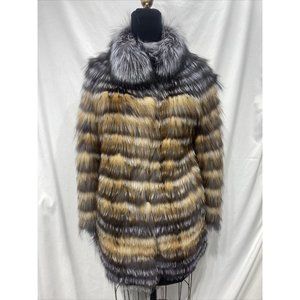 red/silver fox jacket/sweater horizontal design (114000)